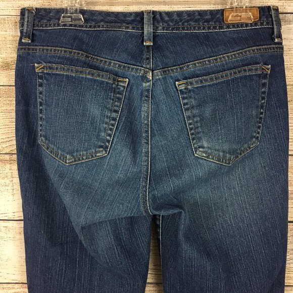Eddie Bauer Shaped Bootcut Blue Denim Jeans - Picture 3 of 9